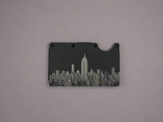 New York Skyline Wallet with Money Strap